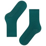 Falke Shiny Rib Sokker - Sherwood Green