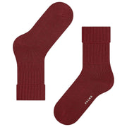 Falke Striggings Ribstøvlestrømper - Henna Rød
