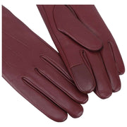 Isotoner 3 Point Smartouch Læderhandsker - Burgundy