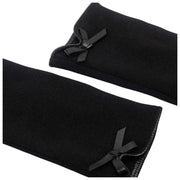 Isotoner Bow Detail Thermal Smartouch-handsker - Sort