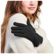 Isotoner Bow Detail Thermal Smartouch-handsker - Sort