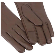 Isotoner Premium Rib Strik Manchet Læderhandsker - Brun