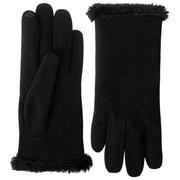Isotoner Thermal Fur Trim Smartouch-handsker - Sort