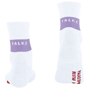 Falke RU kompressionsstabiliserende løbestrømper - Woolwhite/Lilac