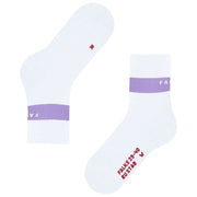 Falke RU kompressionsstabiliserende løbestrømper - Woolwhite/Lilac
