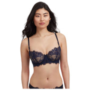 Skarlett Blue Entice Lace Balconette BH - Sort/Midnight Navy