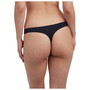 Skarlett Blue Entice Front Lace Thong - Sort/Midnight Navy