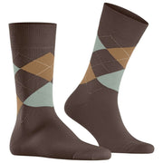 Burlington King Socks - Brun/Mintgrøn