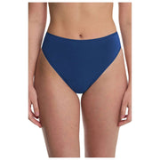 Natori Bliss Bare Cotton High Cut Brief - Mørk koboltblå