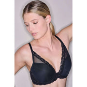 Natori Feathers Plunge T-Shirt BH - Sort