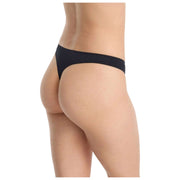 Skarlett Blue Entice Front Lace Thong - Sort/Nylon Tan