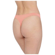 Skarlett Blue Entice Front Lace Thong - Carnation/Nylon Tan