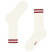 Falke Dynamic Uldsokker - Off White/Red