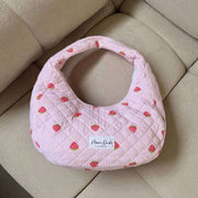 Moon Nude Strawberry Hoop Taske - Pink/Rød