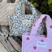 Moon Nude Strawberry Mini Shopper Taske - Pink/Rød