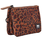 Roka Carnaby Lille Genbrugslærreds tegnebog - Mini Leopard Brun