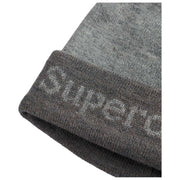 Superdry & Co Athletic Essentials Logo Strik Beanie Hat - Glacier Marl Grey
