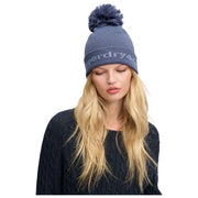 Superdry & Co Athletic Essentials Logo Strik Beanie Hat - Mariner Navy
