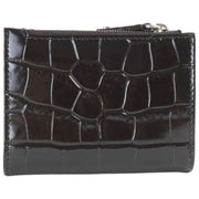 Vivienne Westwood Præget Croc Slim Flap Kortholder Pung - Sort