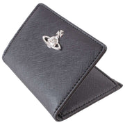 Vivienne Westwood Saffiano Slim Flap Kortholder Pung - Sort