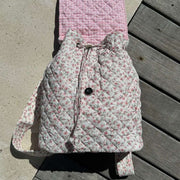 Moon Nude Peony Flap-rygsæk - Pink/Hvid