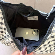Moon Nude Classic Hoop Bag - Sort/Hvid