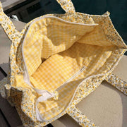 Moon Nude Buttercup Large Shopper Bag - Gul/Hvid