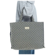 Moon Nude Klassisk stor shoppertaske - sort/hvid