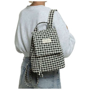 Moon Nude Classic Flap Rygsæk - Sort/Hvid