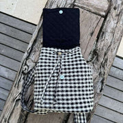 Moon Nude Classic Flap Rygsæk - Sort/Hvid