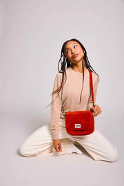 Hindbag Margault Skuldertaske - Velvet Brick Orange