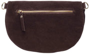 Elie Beaumont Suede Large Sling Bag - Chokoladebrun