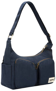 Hindbag Emile Multi Pocket Skuldertaske - Marineblå