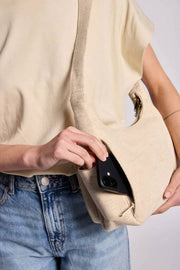 Hindbag Emile Multi Pocket Skuldertaske - Jute Beige