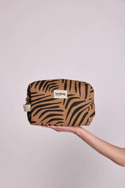 Hindbag Leon Toilettaske - Zebra Cinnamon Brown