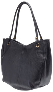 Elie Beaumont Curved Soft Tote Bag - Sort