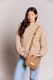 Hindbag Margault Quiltet skuldertaske - Kanelbrun