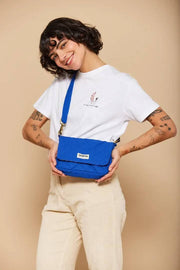 Hindbag Margault Quiltet skuldertaske - Electric Blue