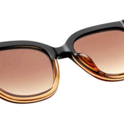 A.Kjaerbede Billy Sunglasses - Black/Brown Transparent