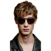 A.Kjaerbede Max Sunglasses - Striped Horn Brown