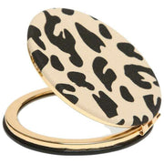 Alice Wheeler London Animal Print Rund Spejl - Lys Leopard/Sort