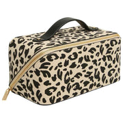 Alice Wheeler London Animal Print Train Case - Lys Leopard/Sort