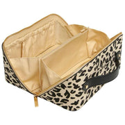 Alice Wheeler London Animal Print Train Case - Lys Leopard/Sort
