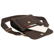 Alice Wheeler London Bloomsbury Crossbody-taske - Chokoladebrun