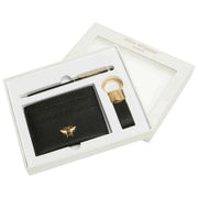 Alice Wheeler London Bow Card Holder Nøglering og Pen Luksusgavesæt - Sort