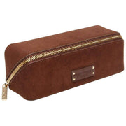 Alice Wheeler London Kensington Lille togtaske i ruskind - Chokoladebrun