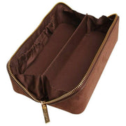 Alice Wheeler London Kensington Lille togtaske i ruskind - Chokoladebrun