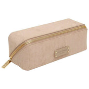 Alice Wheeler London Kensington Small Ruskind Train Case - Mink Cream