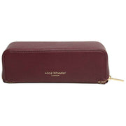 Alice Wheeler London Luxury Small Train Case - Berry Red