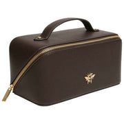 Alice Wheeler London Luxury Train Case - Chokoladebrun